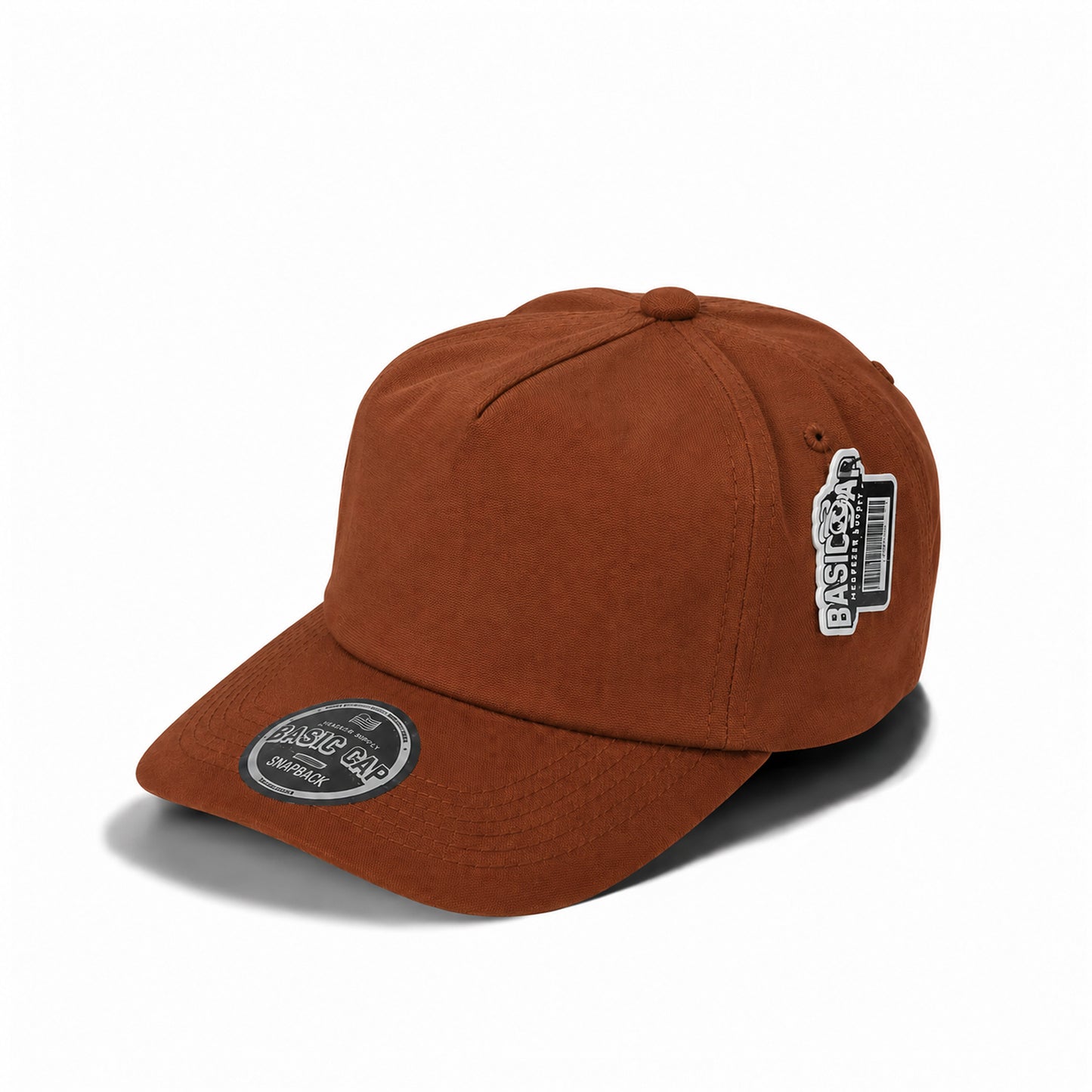 Plain Slight Curve Unstructured 5Panel Oxford Hat 5019
