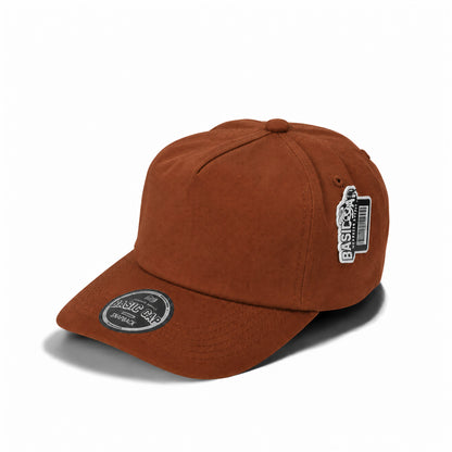 Plain Slight Curve Unstructured 5Panel Oxford Hat 5019