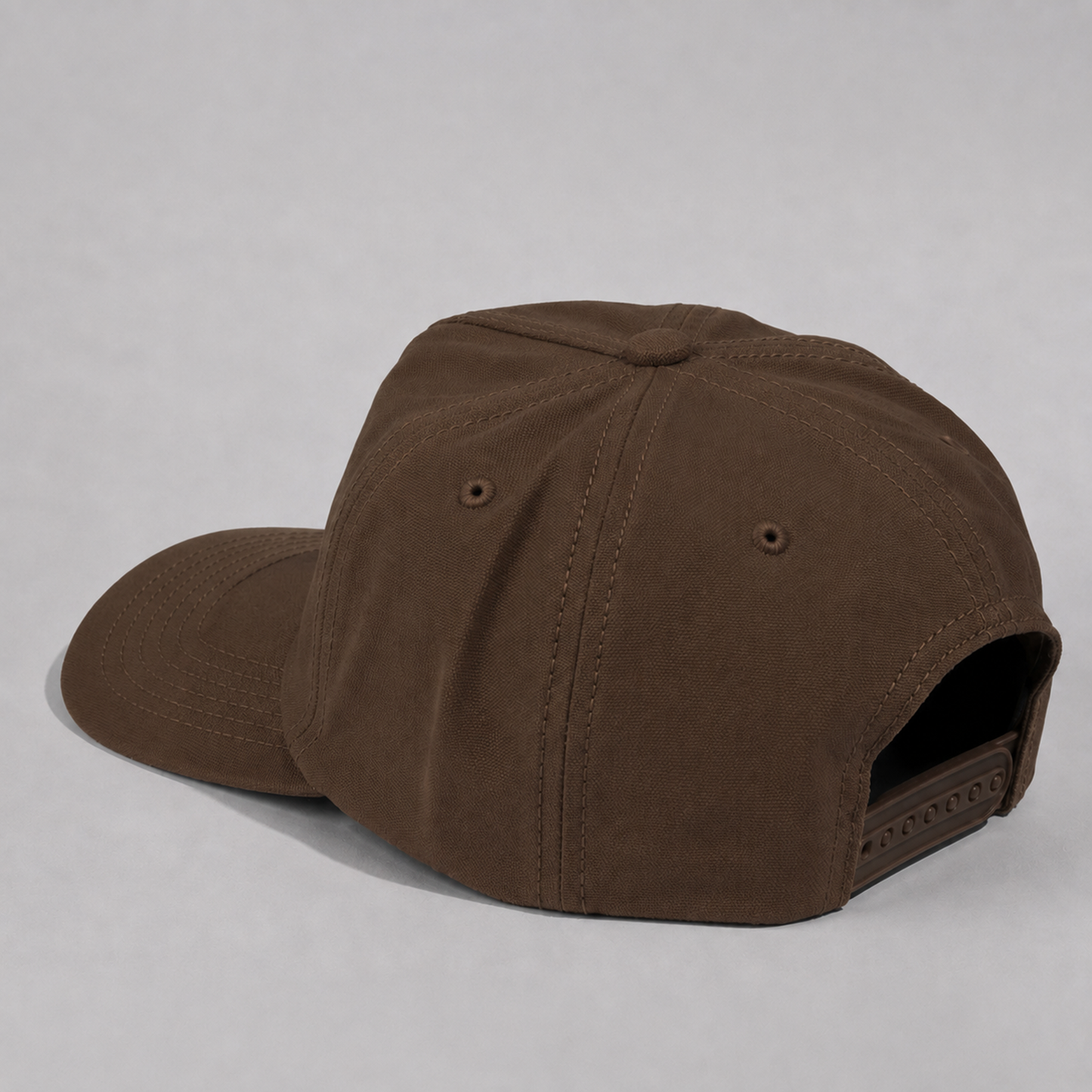 Plain Slight Curve Unstructured 5Panel Oxford Hat 5019