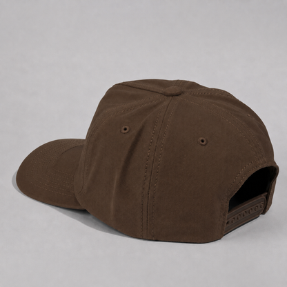 Plain Slight Curve Unstructured 5Panel Oxford Hat 5019