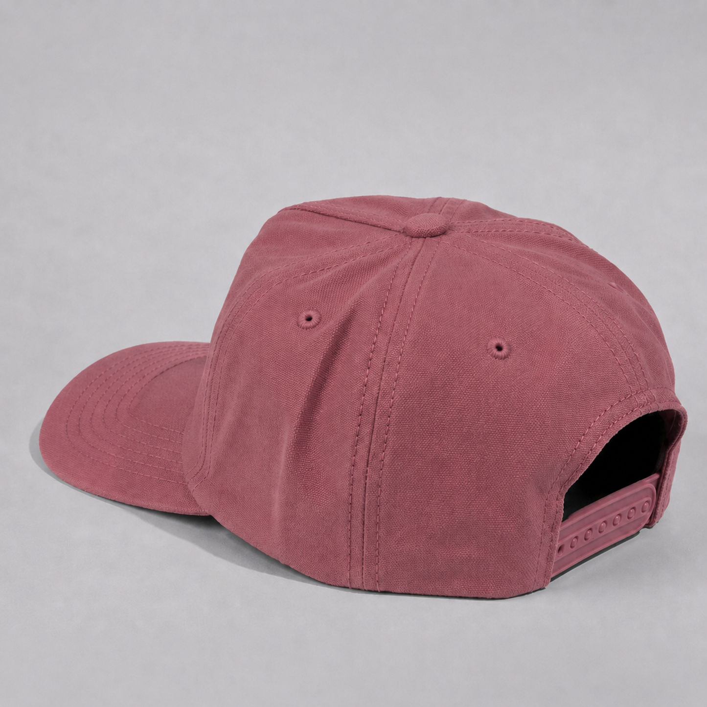 Plain Slight Curve Unstructured 5Panel Oxford Hat 5019