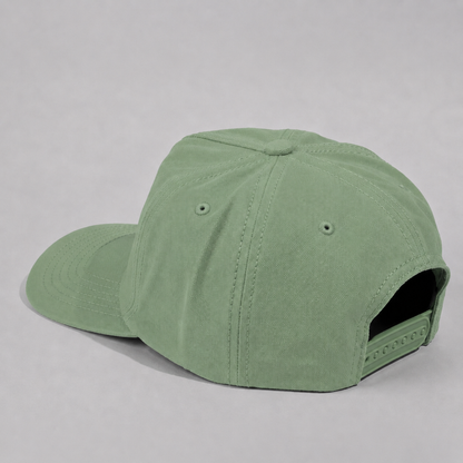 Plain Slight Curve Unstructured 5Panel Oxford Hat 5019
