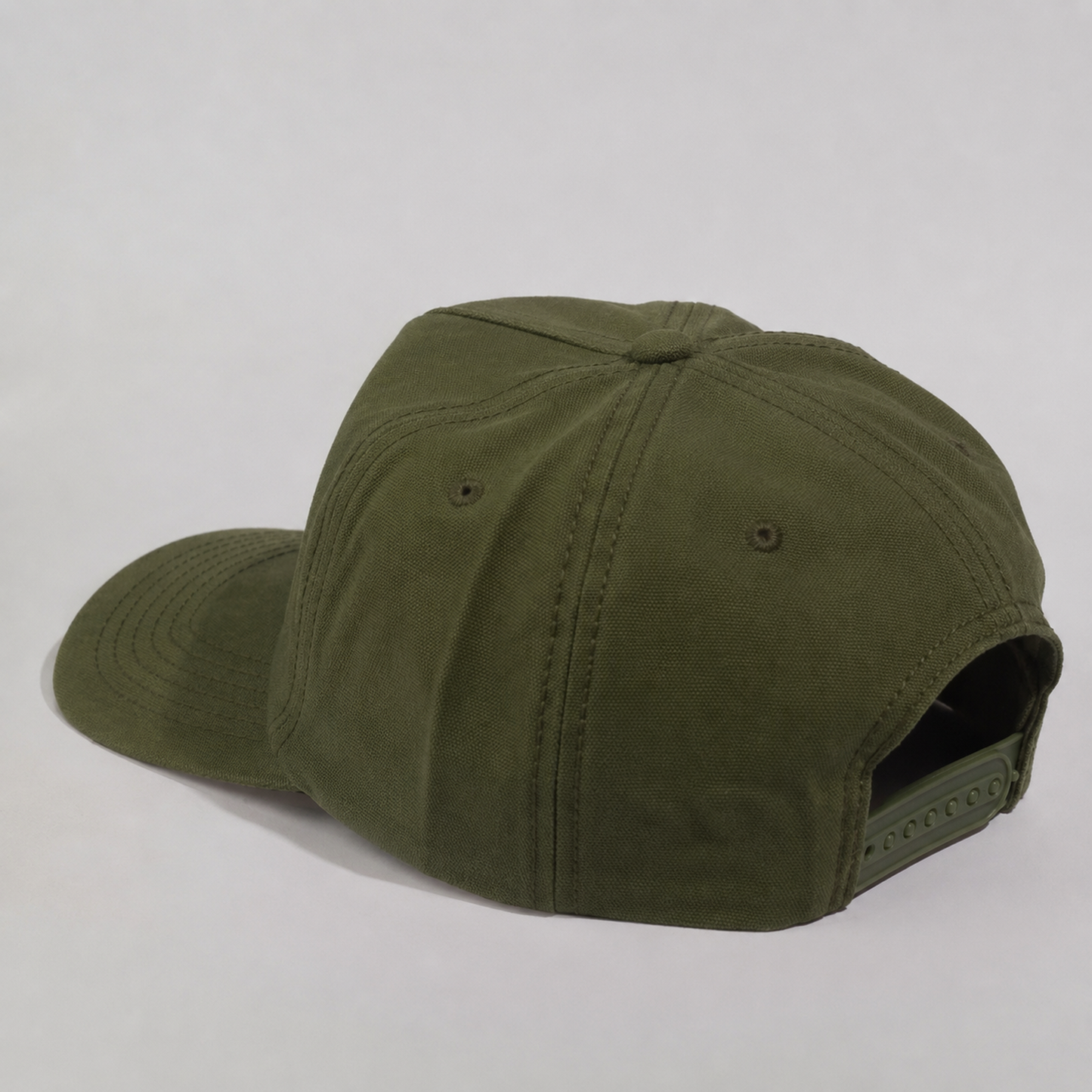 Plain Slight Curve Unstructured 5Panel Oxford Hat 5019