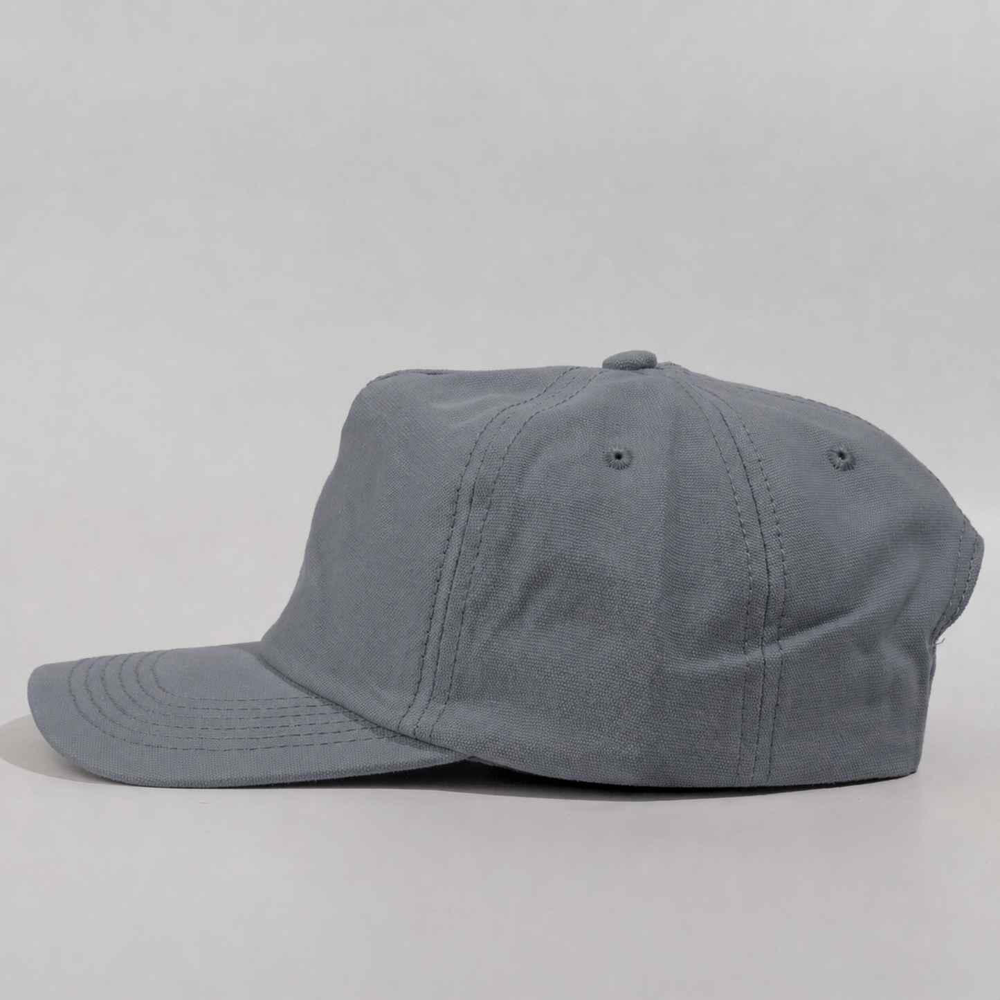 Plain Slight Curve Unstructured 5Panel Oxford Hat 5019
