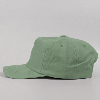 Plain Slight Curve Unstructured 5Panel Oxford Hat 5019