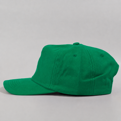 Plain Slight Curve Unstructured 5Panel Oxford Hat 5019