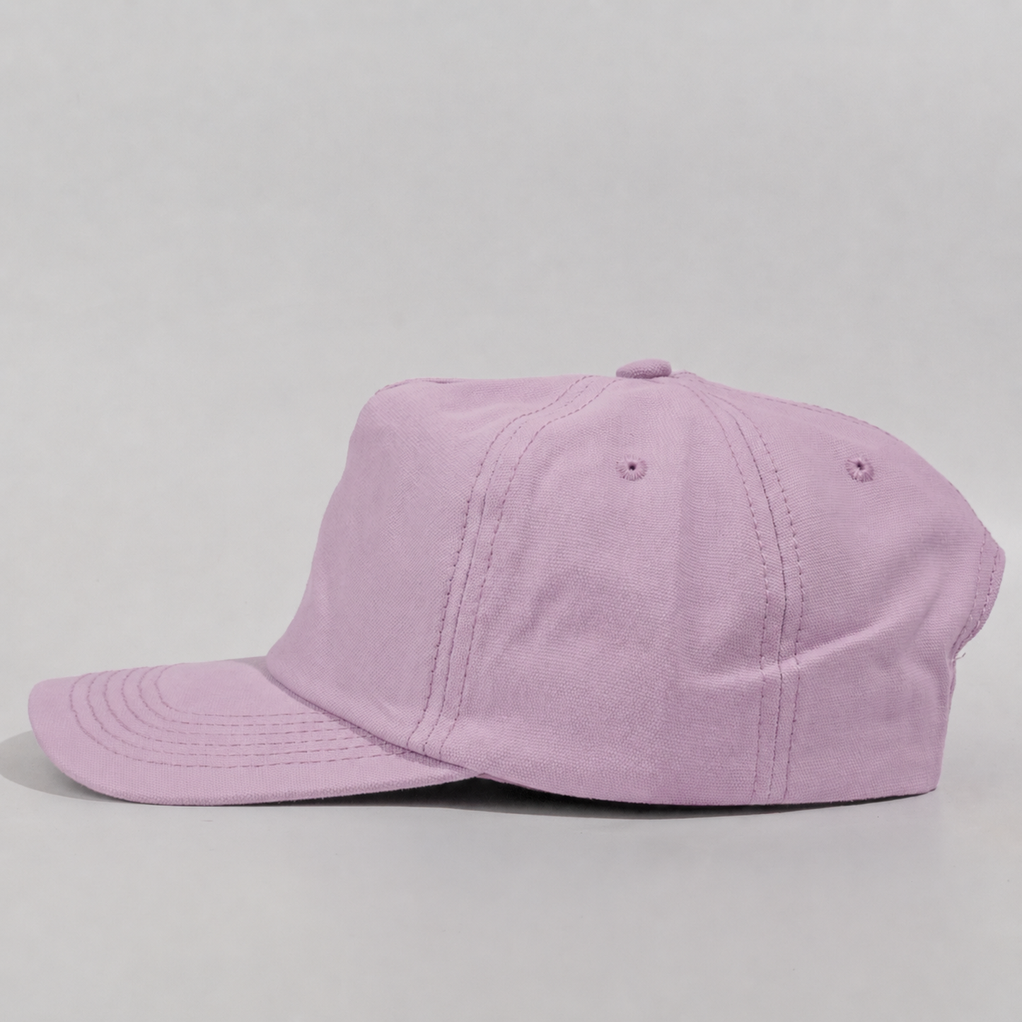Plain Slight Curve Unstructured 5Panel Oxford Hat 5019