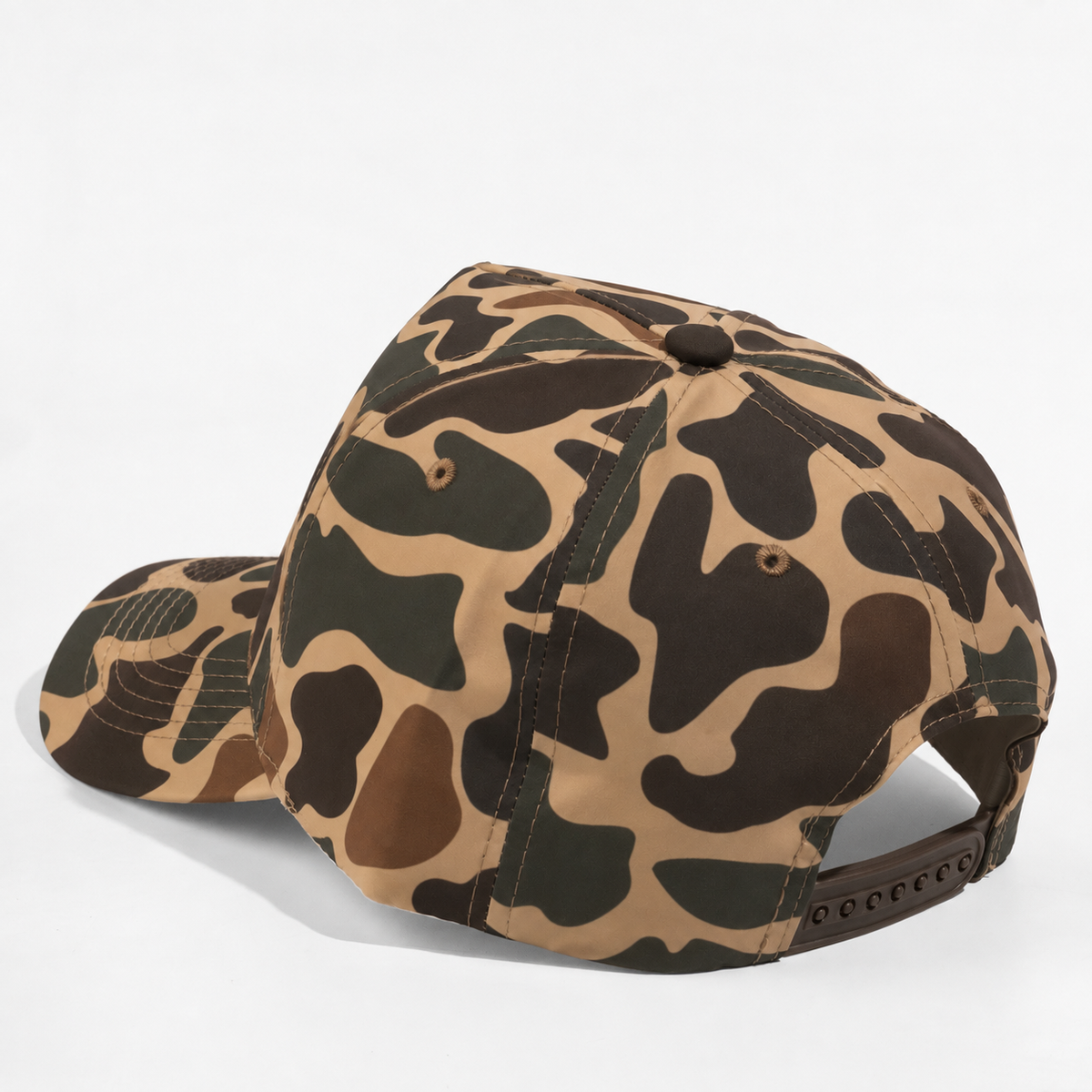 Plain Curve 5Panel Duck Camo Hat 5023