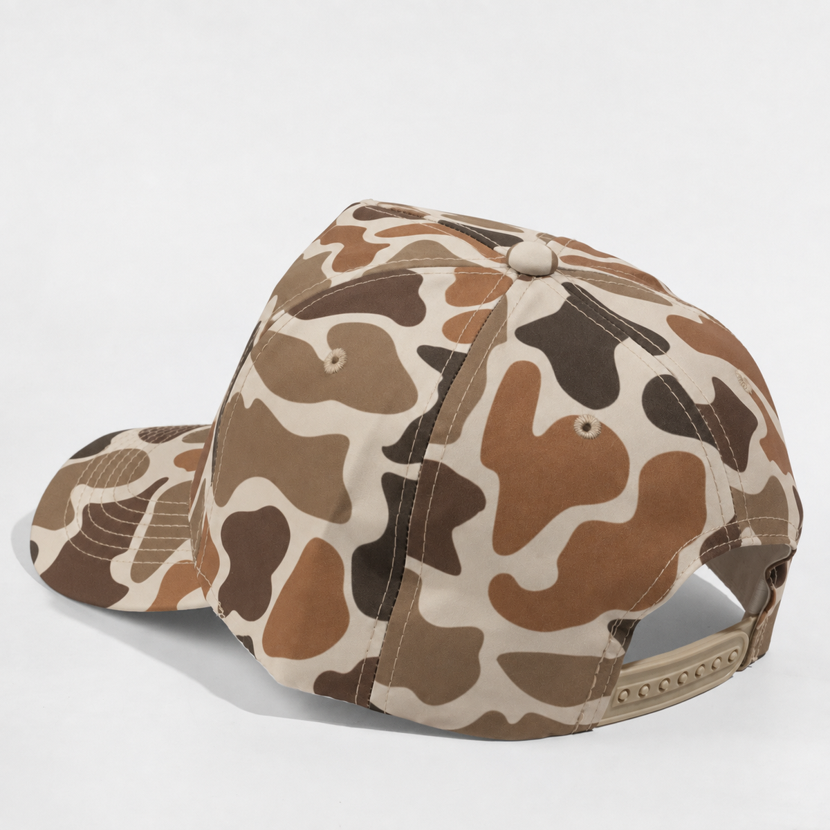 Plain Curve 5Panel Duck Camo Hat 5023