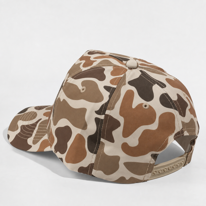 Plain Curve 5Panel Duck Camo Hat 5023