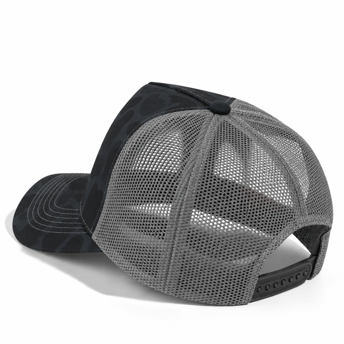 Plain Curve 5Panel Duck Camo Mesh Hat 5024