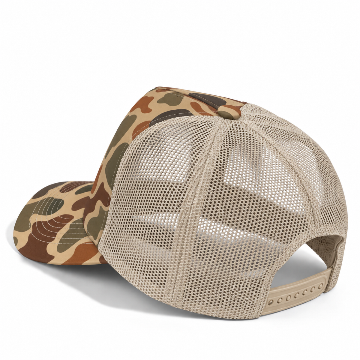 Plain Curve 5Panel Duck Camo Mesh Hat 5024
