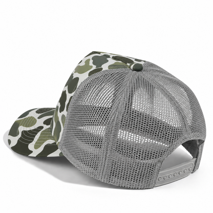 Plain Curve 5Panel Duck Camo Mesh Hat 5024