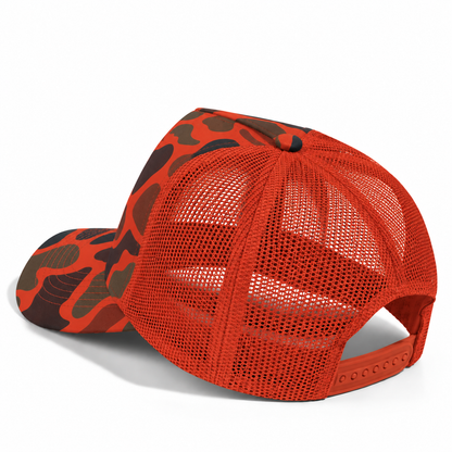 Plain Curve 5Panel Duck Camo Mesh Hat 5024