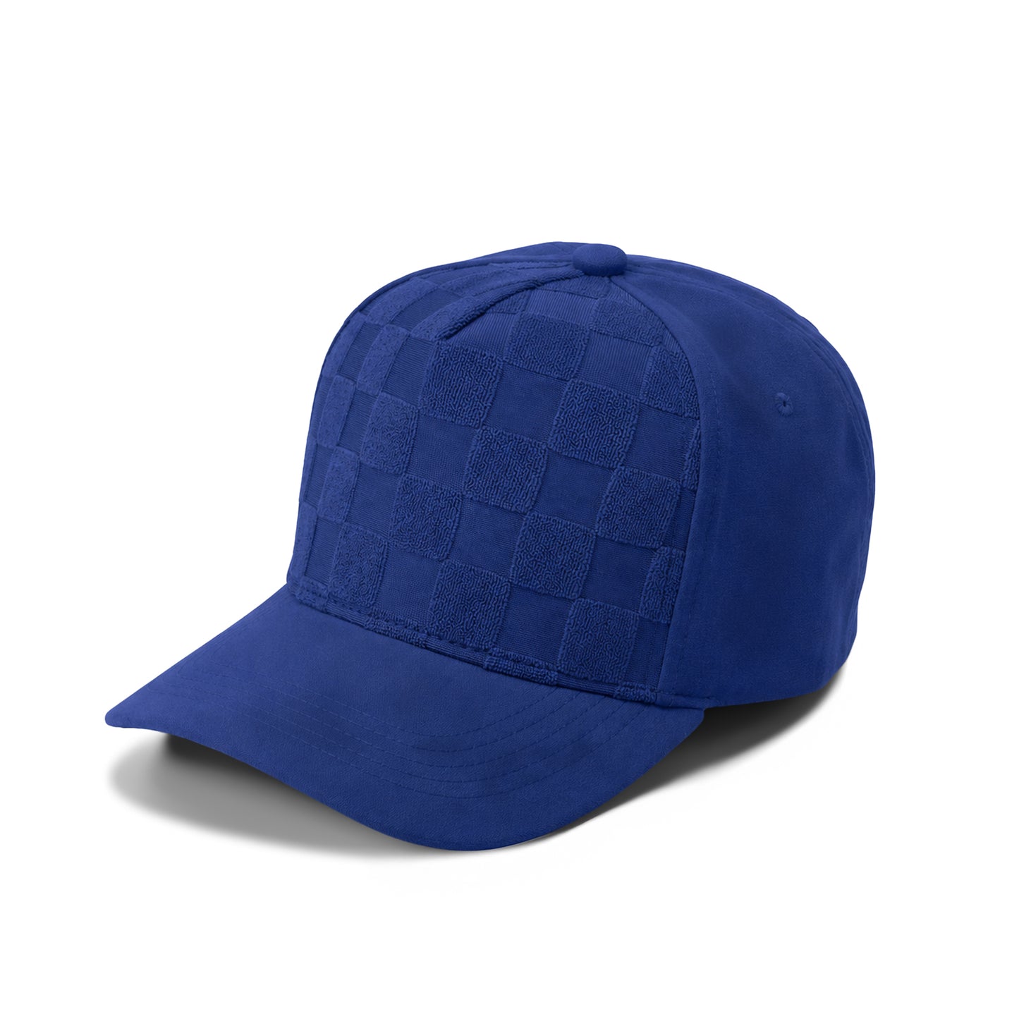 Plain Curve 5Panel Check Suede Hat 5029