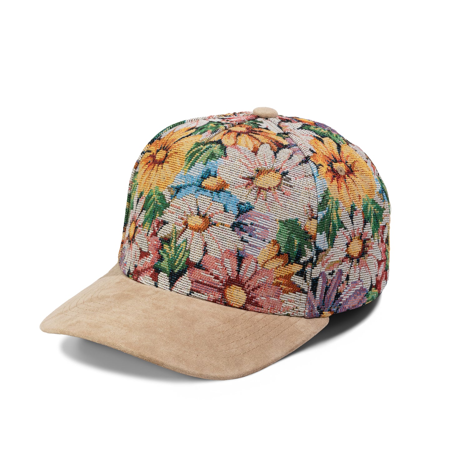 Plain Curve 5Panel Jacquard Hat 5031