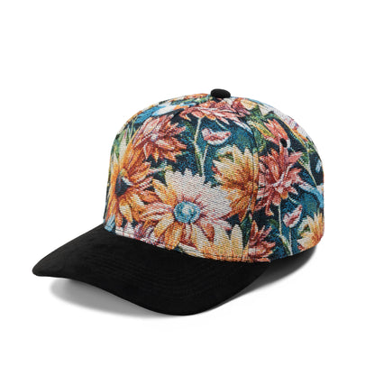 Plain Curve 5Panel Jacquard Hat 5031