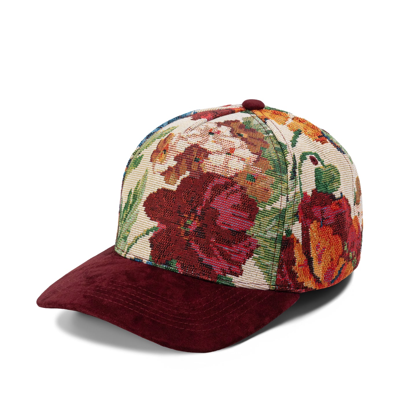 Plain Curve 5Panel Jacquard Hat 5031