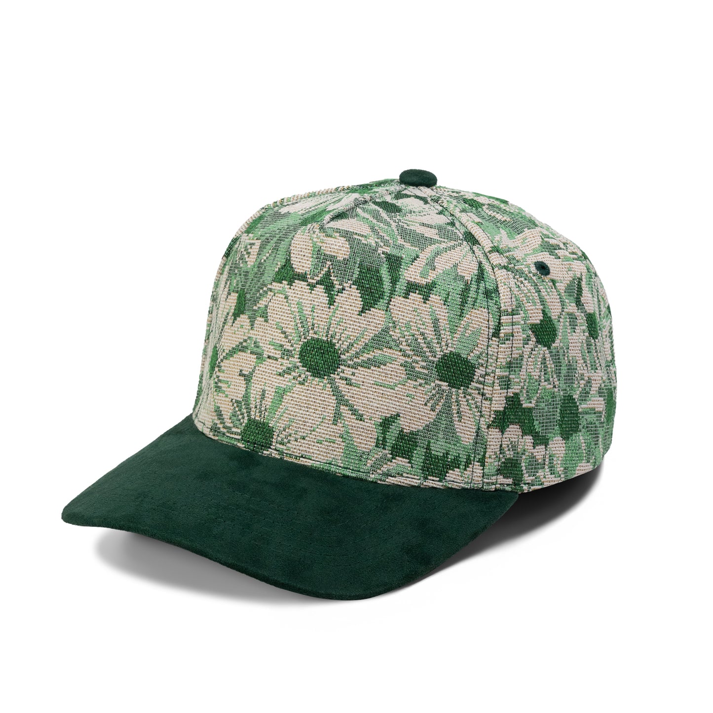 Plain Curve 5Panel Jacquard Hat 5031