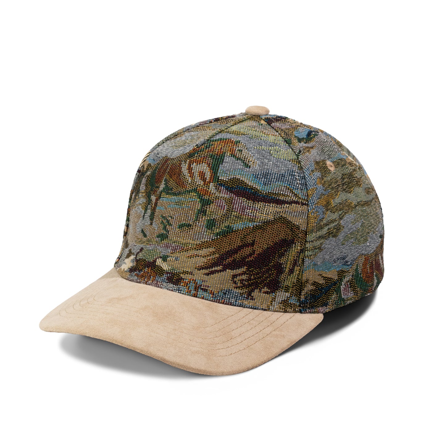 Plain Curve 5Panel Jacquard Hat 5031