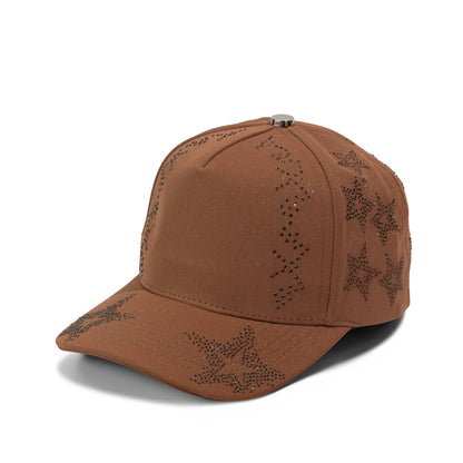 Plain 5Panel Star Pattern Glitter Curve Hat 5032