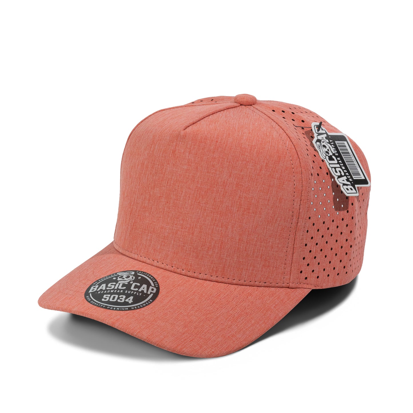 Plain Curve 5Panel NC Laser Hole Hat 5034