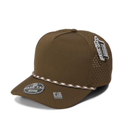Plain Curve 5Panel Laser Hole Rope Hat Water Repellent 5036