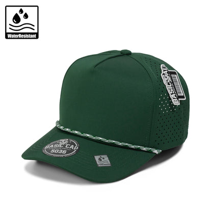 Plain Curve 5Panel Laser Hole Rope Hat Water Repellent 5036