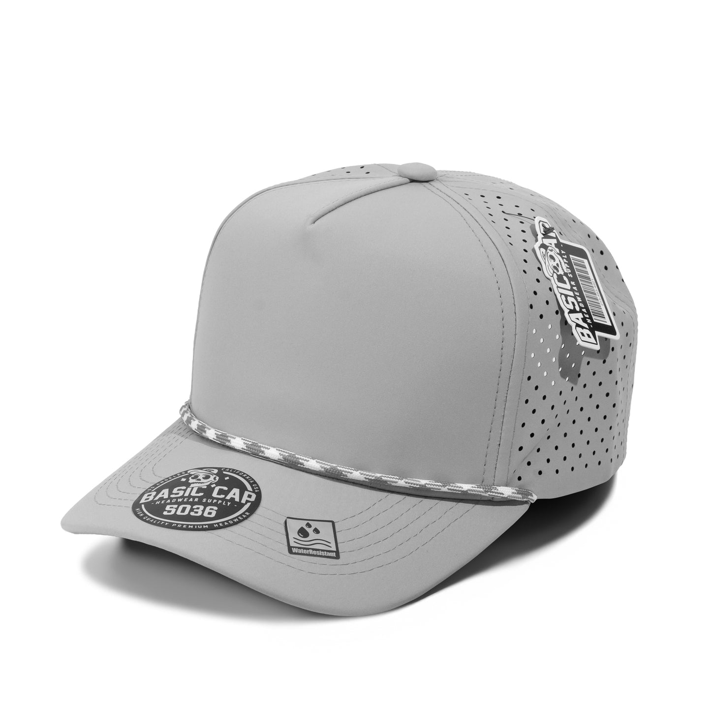 Plain Curve 5Panel Laser Hole Rope Hat Water Repellent 5036