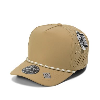 Plain Curve 5Panel Laser Hole Rope Hat Water Repellent 5036