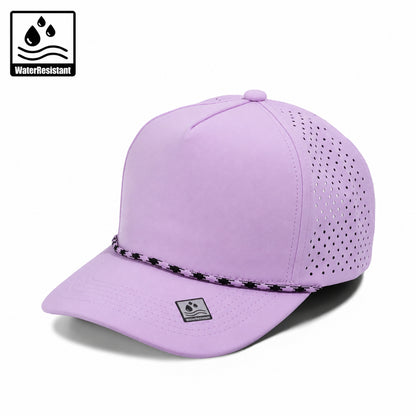 Plain Curve 5Panel Laser Hole Rope Hat Water Repellent 5036