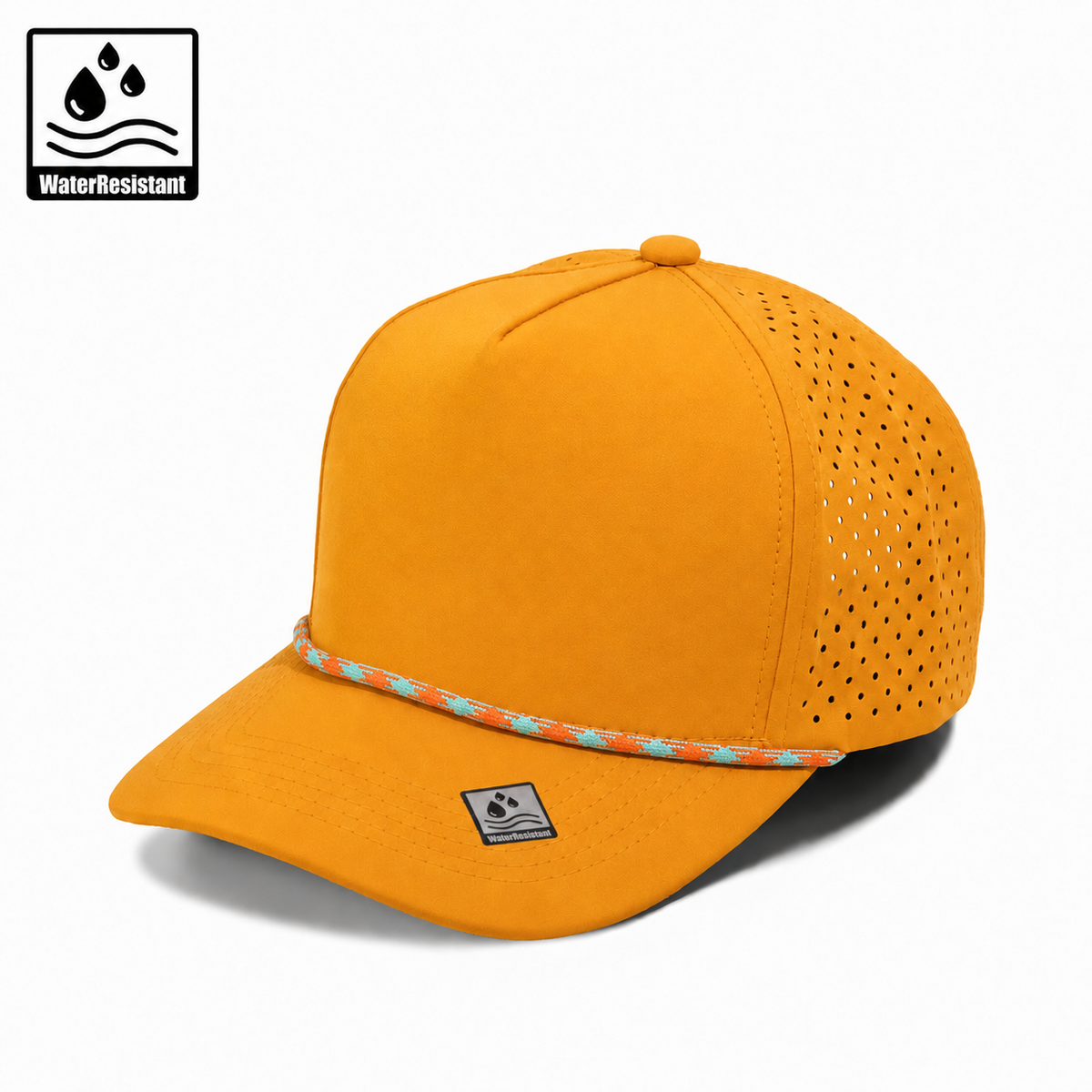 Plain Curve 5Panel Laser Hole Rope Hat Water Repellent 5036