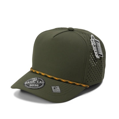 Plain Curve 5Panel Laser Hole Rope Hat Water Repellent 5036