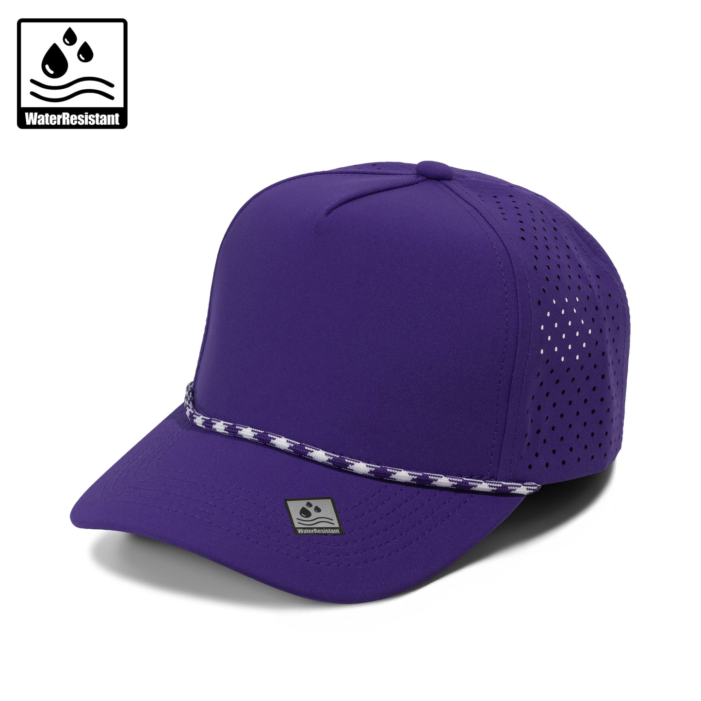 Plain Curve 5Panel Laser Hole Rope Hat Water Repellent 5036
