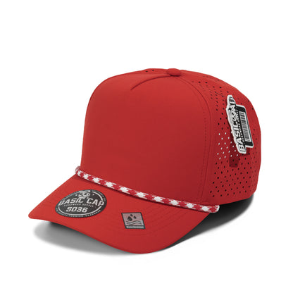 Plain Curve 5Panel Laser Hole Rope Hat Water Repellent 5036