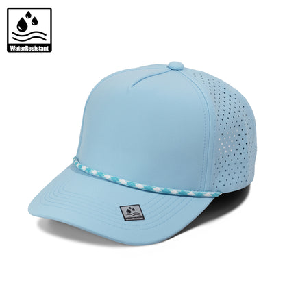Plain Curve 5Panel Laser Hole Rope Hat Water Repellent 5036