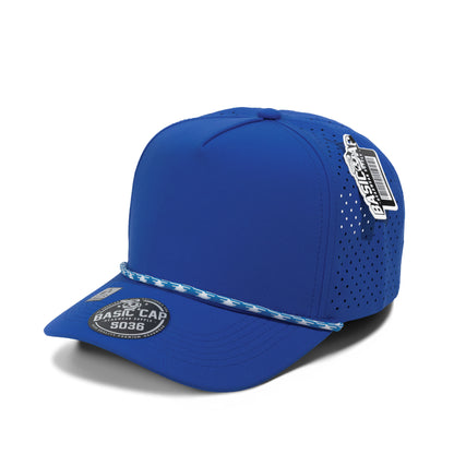 Plain Curve 5Panel Laser Hole Rope Hat Water Repellent 5036