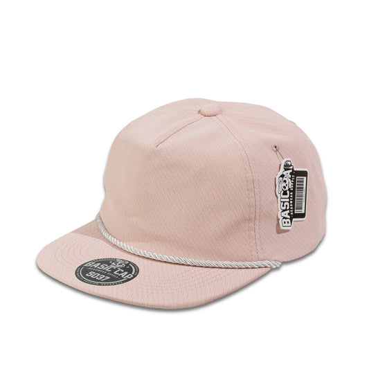 Plain Unstructured 5Panel Flat New PU Cap 5037