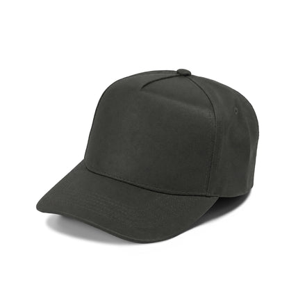 Plain Curve 5Panel Washed Canvas Hat 5040