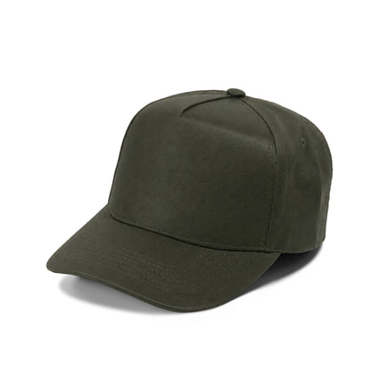 Plain Curve 5Panel Washed Canvas Hat 5040