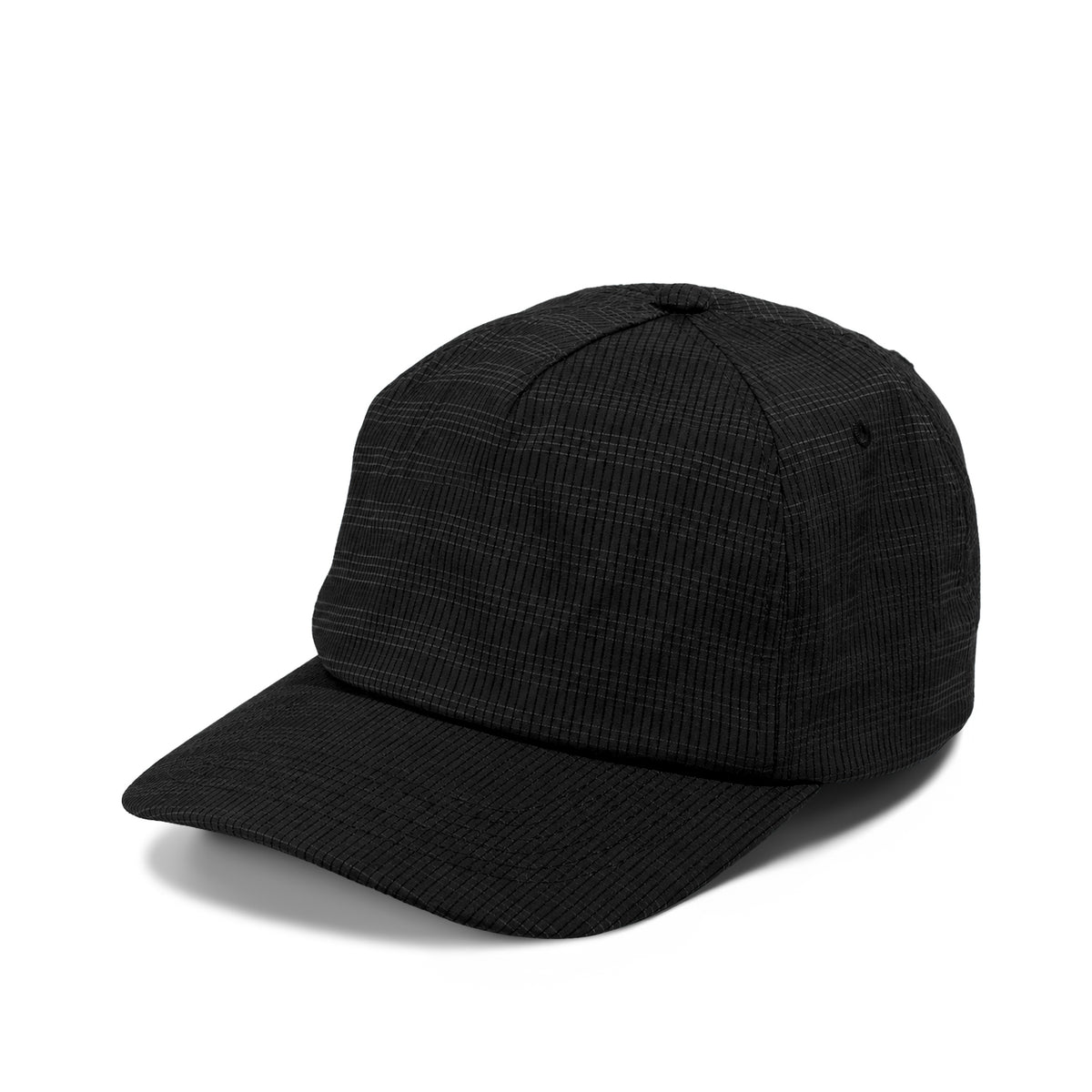 Plain Slight Curve Unstructured 5Panel Windowpane Hat 5042