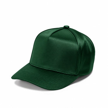 Plain Curve 5Panel Satin Hat 5044