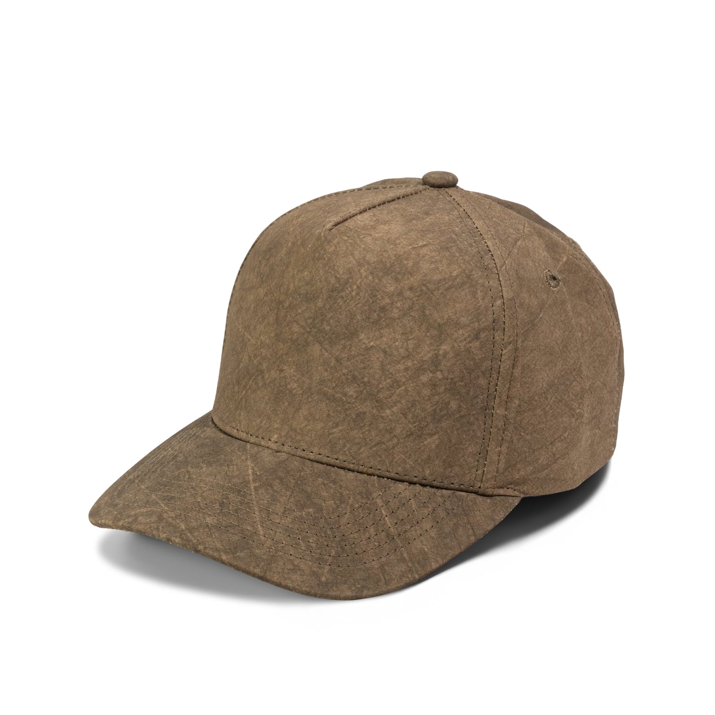 Plain Curve 5Panel Brushed Cotton Hat 5046