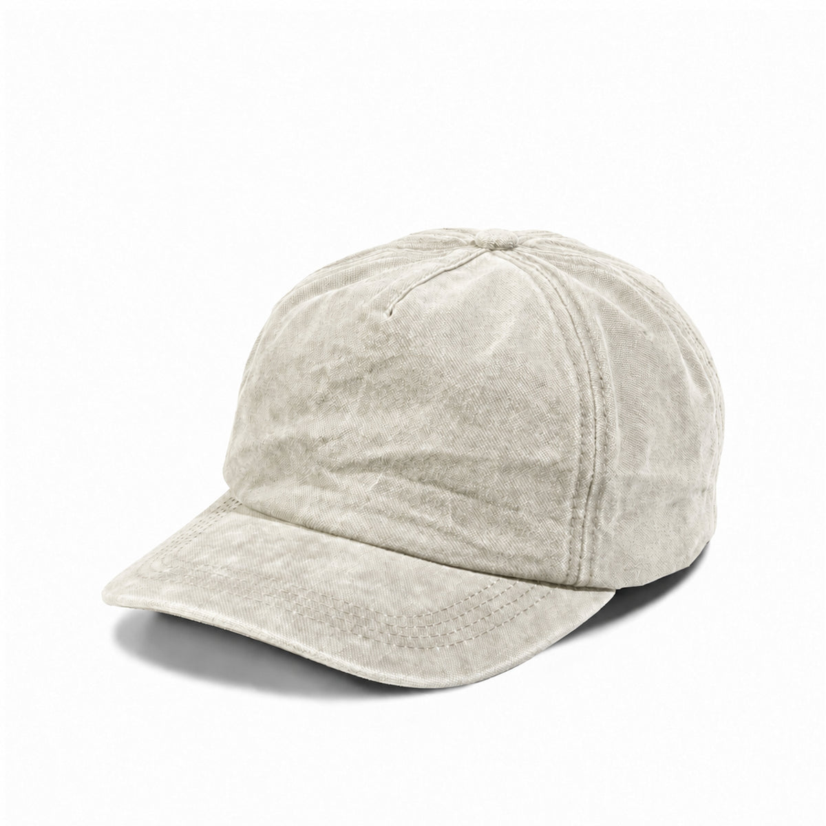 Plain Curve 5Panel Vintage Wash Hat 5047