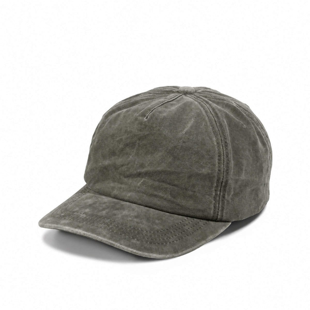 Plain Curve 5Panel Vintage Wash Hat 5047