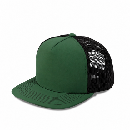 Plain Flat 5Panel Mesh Hat 5052
