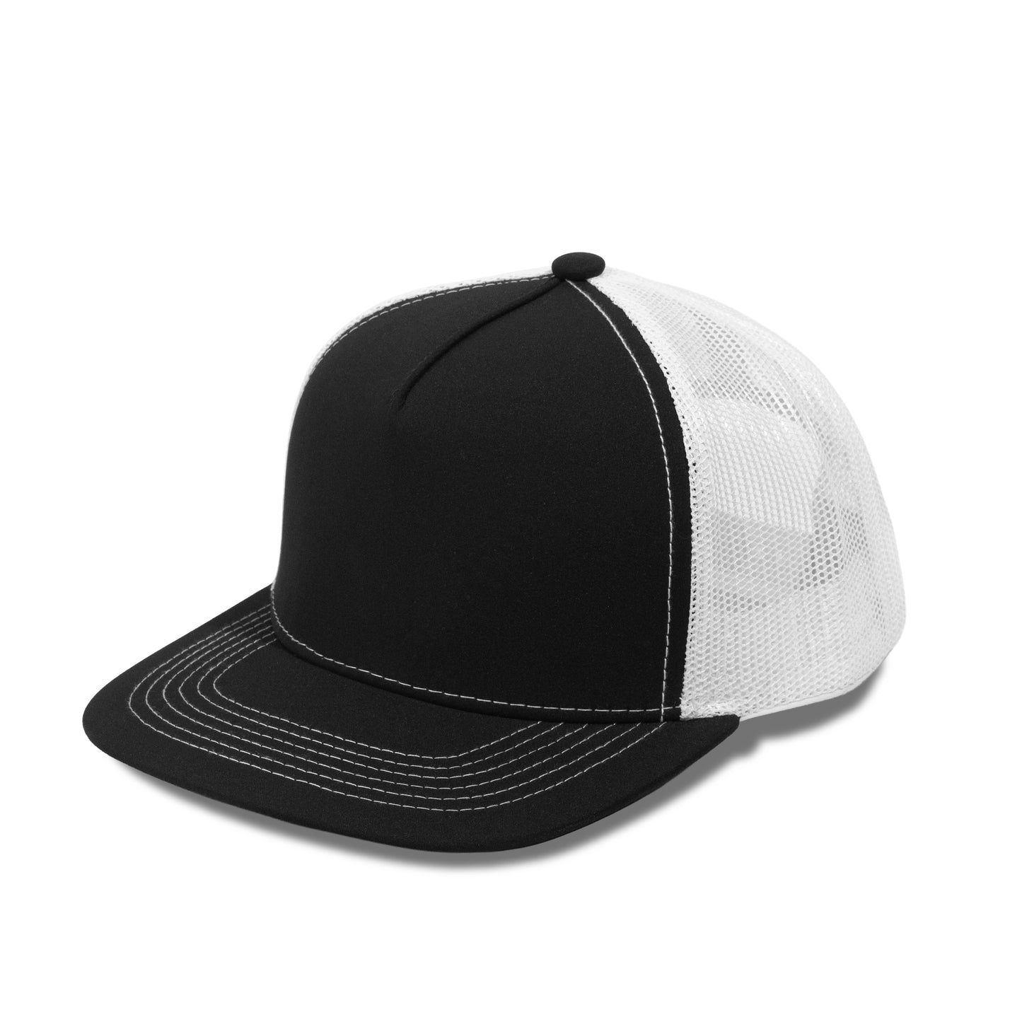 Plain Flat 5Panel Mesh Hat 5052