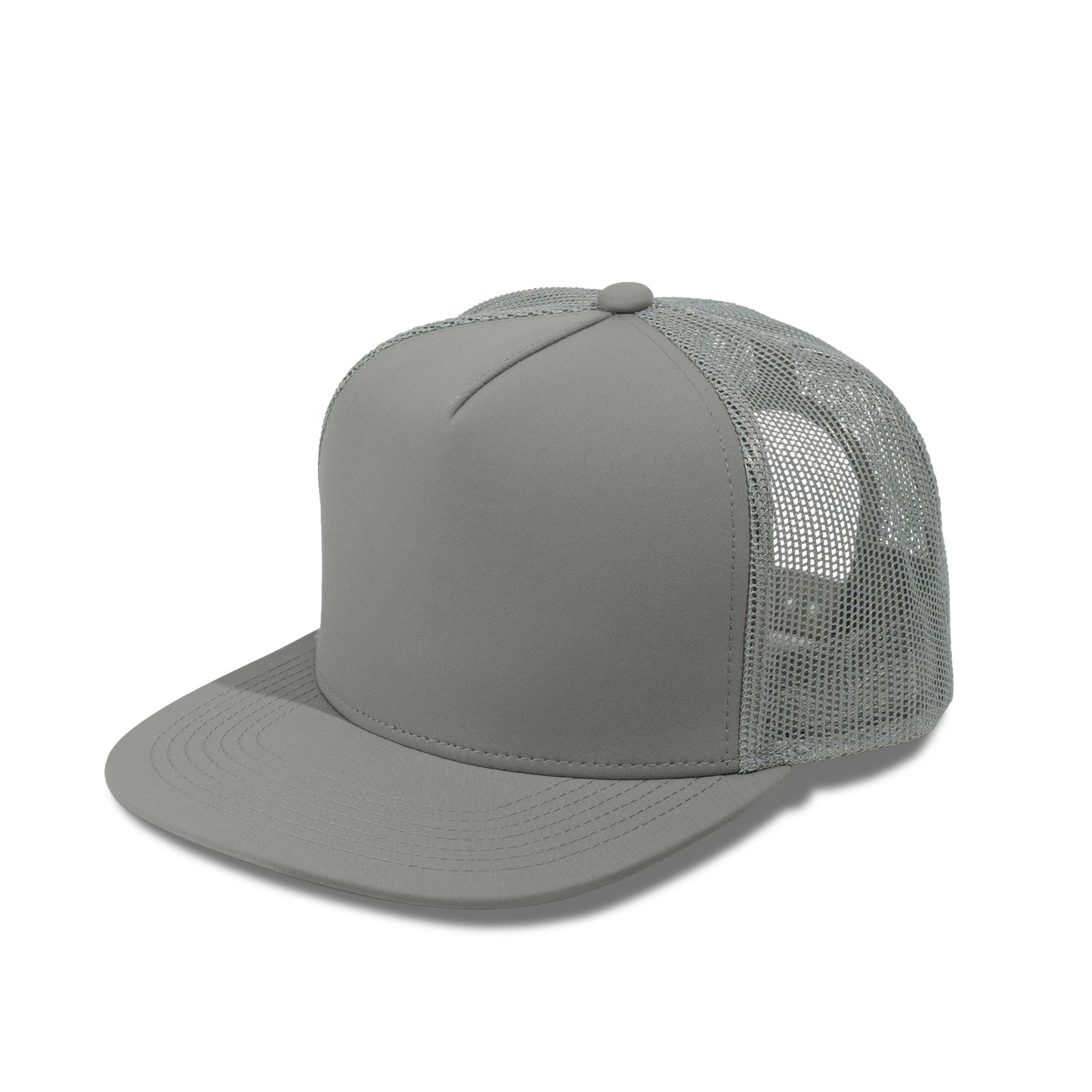 Plain Flat 5Panel Mesh Hat 5052