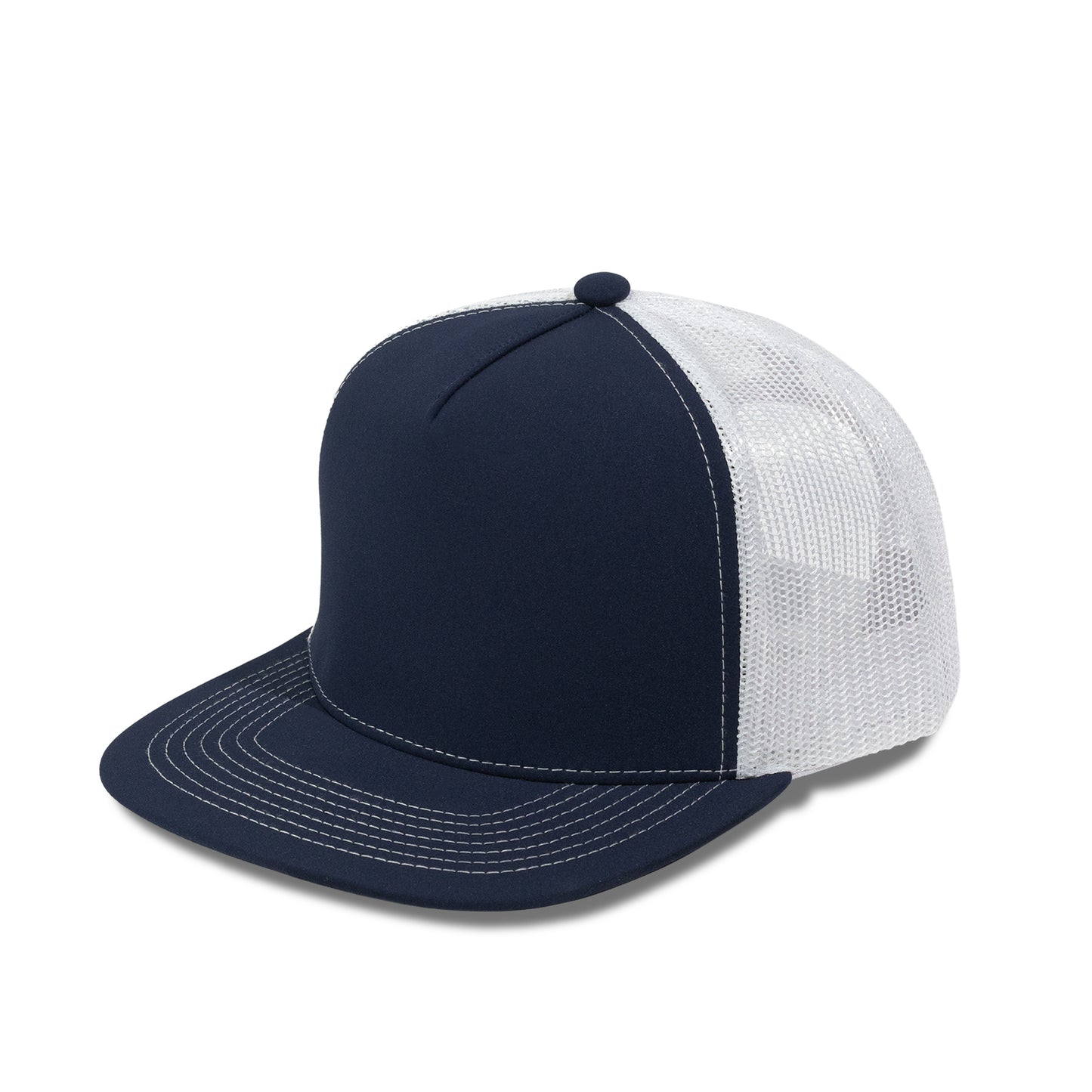 Plain Flat 5Panel Mesh Hat 5052
