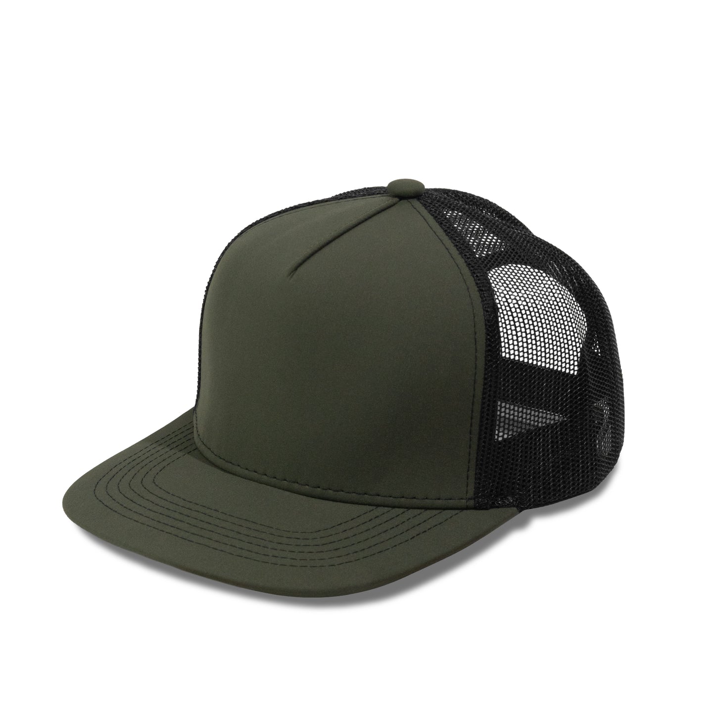 Plain Flat 5Panel Mesh Hat 5052